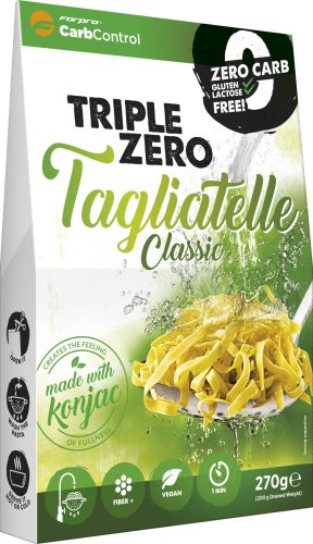 Forpro zero kalóriás tészta - tagliatelle cukor/zsír/laktóz/glutén/szójamentes 270 g