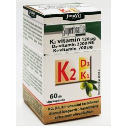   Jutavit K2 (120µg) + D3 (2200NE) + K1 (700µg) vitamin lágyzselatin kapszula 60 db