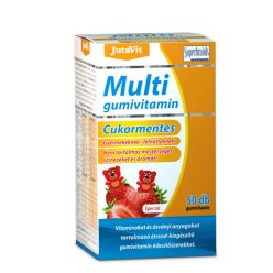   Jutavit multivitamin gumivitamin cukormentes eper ízű 50 db