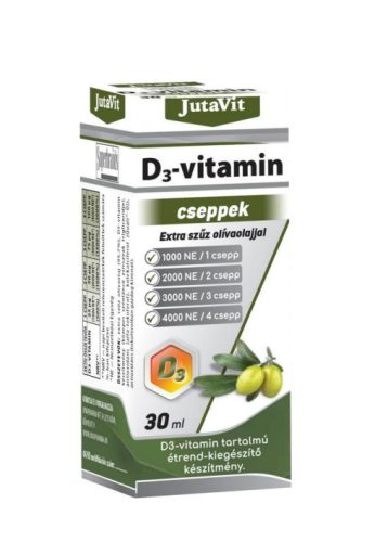 Jutavit d3-vitamin 1000NE cseppek extra szűz olivaolajjal 30 ml