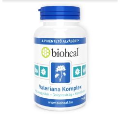   Bioheal valeriana komplex (macskagyökér+golgotavirág+komlótoboz) kapszula 70 db