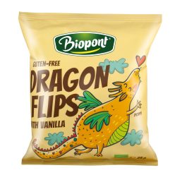   Biopont bio dragon flips kukorica snack valódi vaníliával 25 g