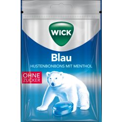 Wick blau mentolos torokcukor cukormentes 72 g