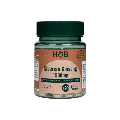 H&B szibériai ginseng tabletta 1500mg 120 db