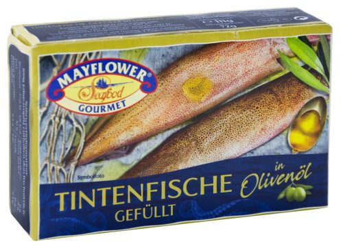 Mayflower töltött tintahaldarabok olajban 110 g