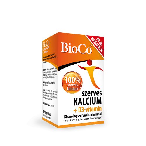 Bioco szerves kalcium+d3-vitamin megapack tabletta 90 db