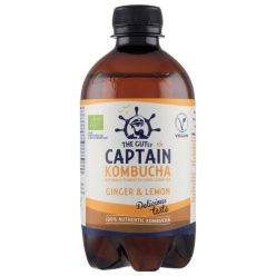   Captain bio kombucha élőflórás ital gyömbér-citrom 400 ml