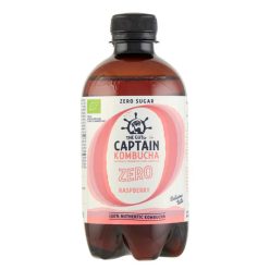   Captain bio kombucha élőflórás ital zero málna ízesítéssel 400 ml