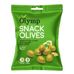   Olymp snack fűszerezett zöld magozott olajbogyó gyömbérrel 70 g