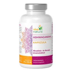   Viva natura ashwagandha rhodiola és bacopa kivonatokkal vegetáriánus étrend-kiegészítő kapszula 60 db