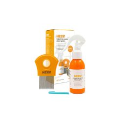   HESS! Fejtetű és serke elleni spray (fém tetűfésűvel és tisztítókefével) - 100 ml