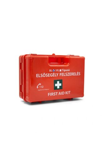 ”III” típusú falra rögzíthető munkahelyi elsősegély felszerelés 51-100 fős üzemek, vállalkozások, cégeknek