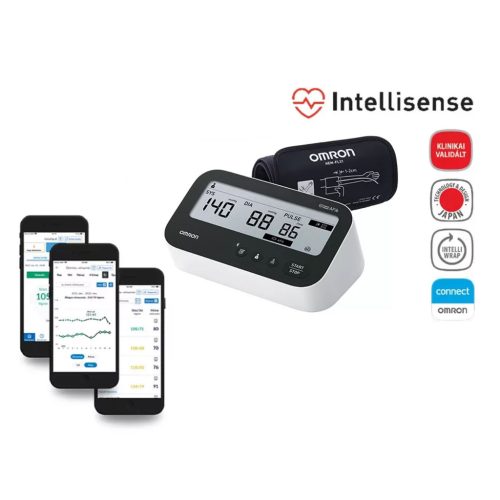 OMRON M4 Connect AFib felkaros okos-vérnyomásmérő Bluetooth adatátvitellel