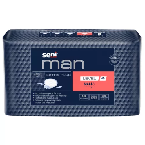 SENI MAN EXTRA PLUS LEVEL-4 - férfi inkontinencia betét 700ml