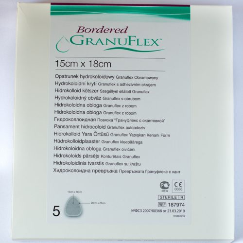 GRANUFLEX BORDERED 15 X 15 CM hydrocolloid kötszer