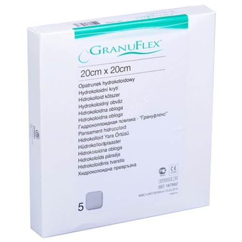 GRANUFLEX 20 X 20 CM hydrocolloid kötszer