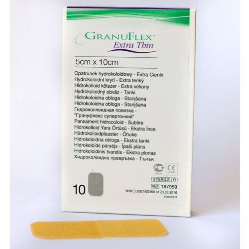 GRANUFLEX EXTRA THIN 5 X 10 CM hydrocolloid kötszer