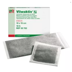 VLIWAKTIV kötszer aktív szénnel  10x10 cm