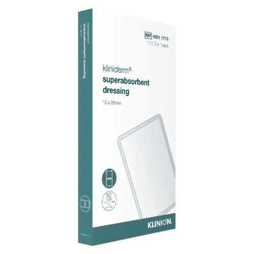 KLINIDERM SUPERABSORBENT DRESSING 15 X 20 CM