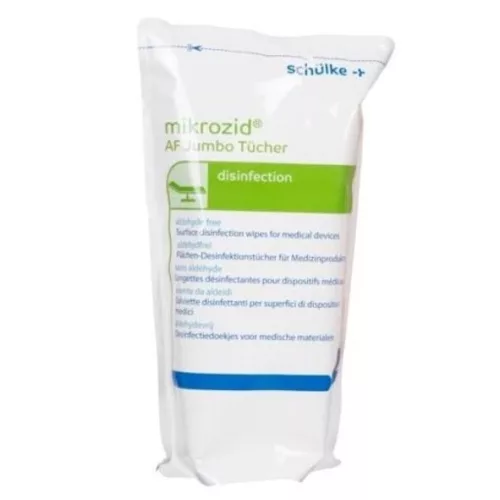 Fertőtlenítő törlőkendő MIKROZID AF wipes utántöltő 150 lapos (14,5x18 cm)