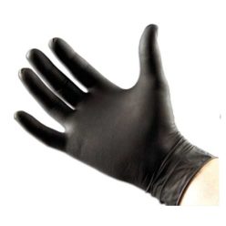 Nitril orvosi vizsgálókesztyű fekete