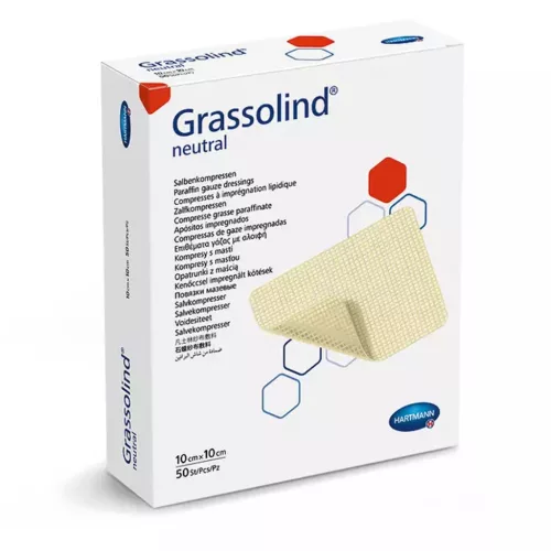 GRASSOLIND KENŐCSTÜLL 10 X 10 CM steril seb kötszer