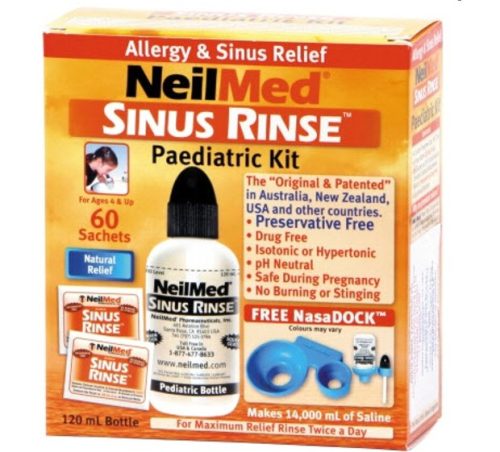 Orr és arcüreg öblítő gyerekeknek NeilMed 120ml/60 tasak