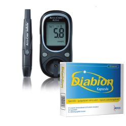 Vércukormérő AccuChek aktiv + Diabion cukorbeteg vitamin