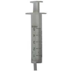 Fecskendő 5 ml műanyag, kétrészes, steril