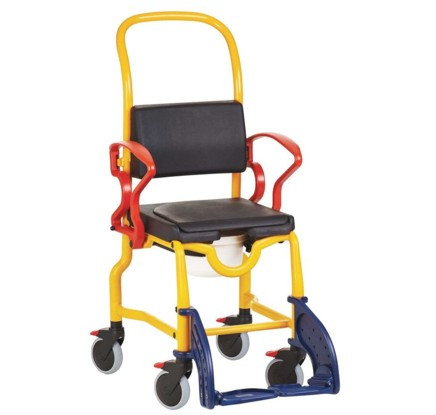 REBOTEC Augsburg gyeremek tusolószék 7,5 cm kerékkel