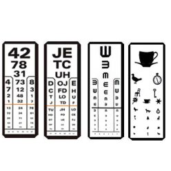 Látásvizsgáló tábla műanyag dupla 3 m-es