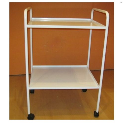 Műszerasztal lemezlapos 70 X 70 cm kerekes