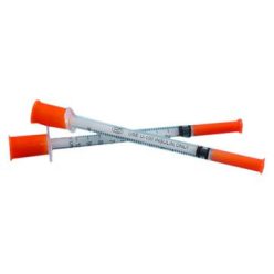 Inzulinos fecskendő 1 ml műanyag + tű inzulinos CHIRANA