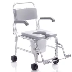Tusolószék-fürdetőszék, szoba wc alumínium  M940