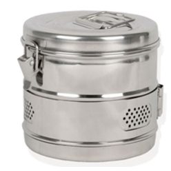 Sterilizáló doboz 15cm magas x 15cm átmérő
