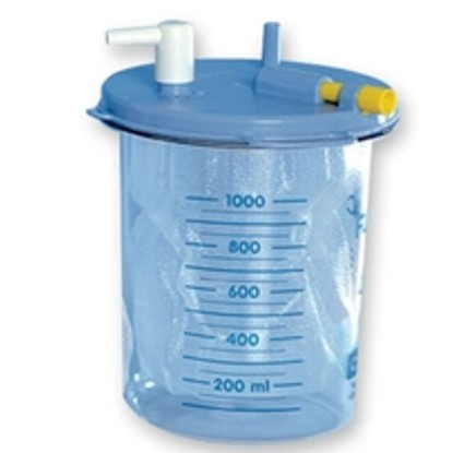 Váladékszívó-hoz eldobható tartály-betét 1000ml fedéllel