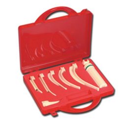 Laryngoscop szet 6 lapoccal műanyag