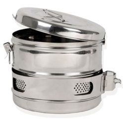 Sterilizáló doboz 16cm magas x 19cm átmérő