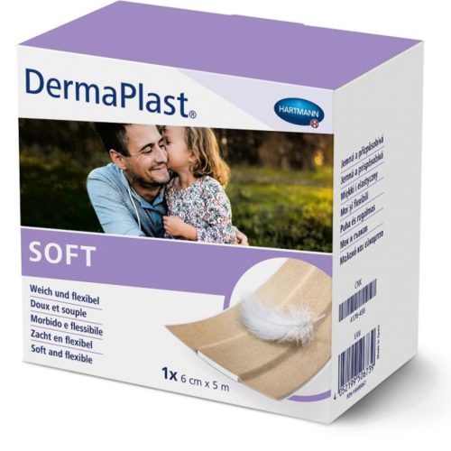 DERMAPLAST SOFT vágható sebtapasz tekercs 6cm X 5m