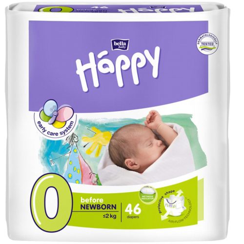 Bella Baby Happy  BEFORE NEWBORN 0-2 KG 46 db/csomag
