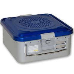   Sterilizáló doboz ASEPTA kék 28,5x28x13,5 cm - 2 filterrel