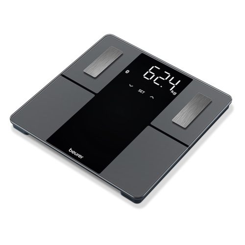 Beurer BF 500 Super Black Edition Bluetooth® diagnosztikai mérleg BMI funkcióval