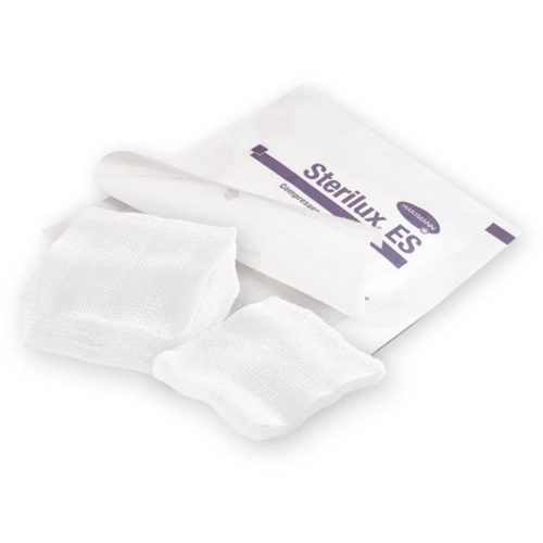 Sterilux ES 5x5cm, 8 rétegű nem steril hajtogatott mull lap 100lap/csomag