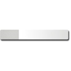   Tárgylemez ÍRHATÓ 76×26 mm 50db/csomag - IKER írható vég/homokfúvott/kerekített él