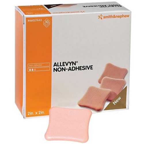 Allevyn Non-Adhesive hidrocelluláris habkötszer ragasztószegély nélkül 10 x 10 cm