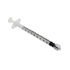 Fecskendő 1 ml 3 részes Luer-lock conussal