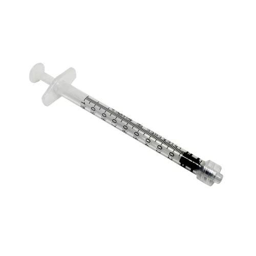 Fecskendő 1 ml 3 részes Luer-lock conussal
