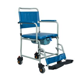 Szoba WC gördíthető, U alakú vödörrel, 136 kg-ig CYAN