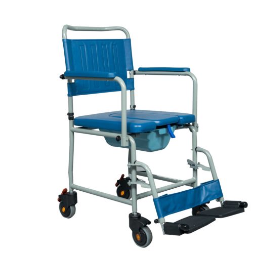 Szoba WC gördíthető, U alakú vödörrel, 136 kg-ig CYAN