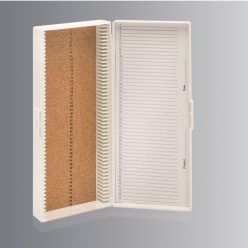 Tárgylemez tartó doboz 50 db-os ABS